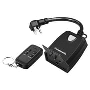DEWENWILS Dimmer Switch for Outdoor String Lights Remote Control Dimmer Plug 100 FT Range, Compatible with Dimmable LED/Tungsten Bulbs, FCC Certified