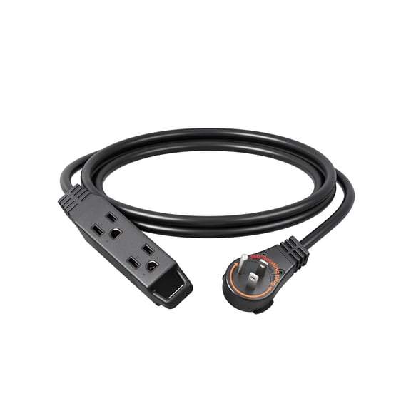 DEWENWILS Extension Cord 6FT Rotatable Flat Plug 16 AWG Power Strip with 3 Outlets Hanging Hole
