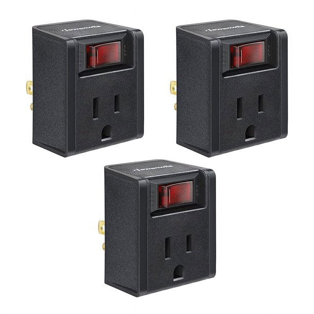 PS29, Triple Outlet Adapter with Lighted On/Off Switch