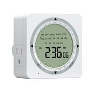 BN-LINK 7 Day Heavy Duty Digital Programmable Dual Outlet Timer - 2 ...