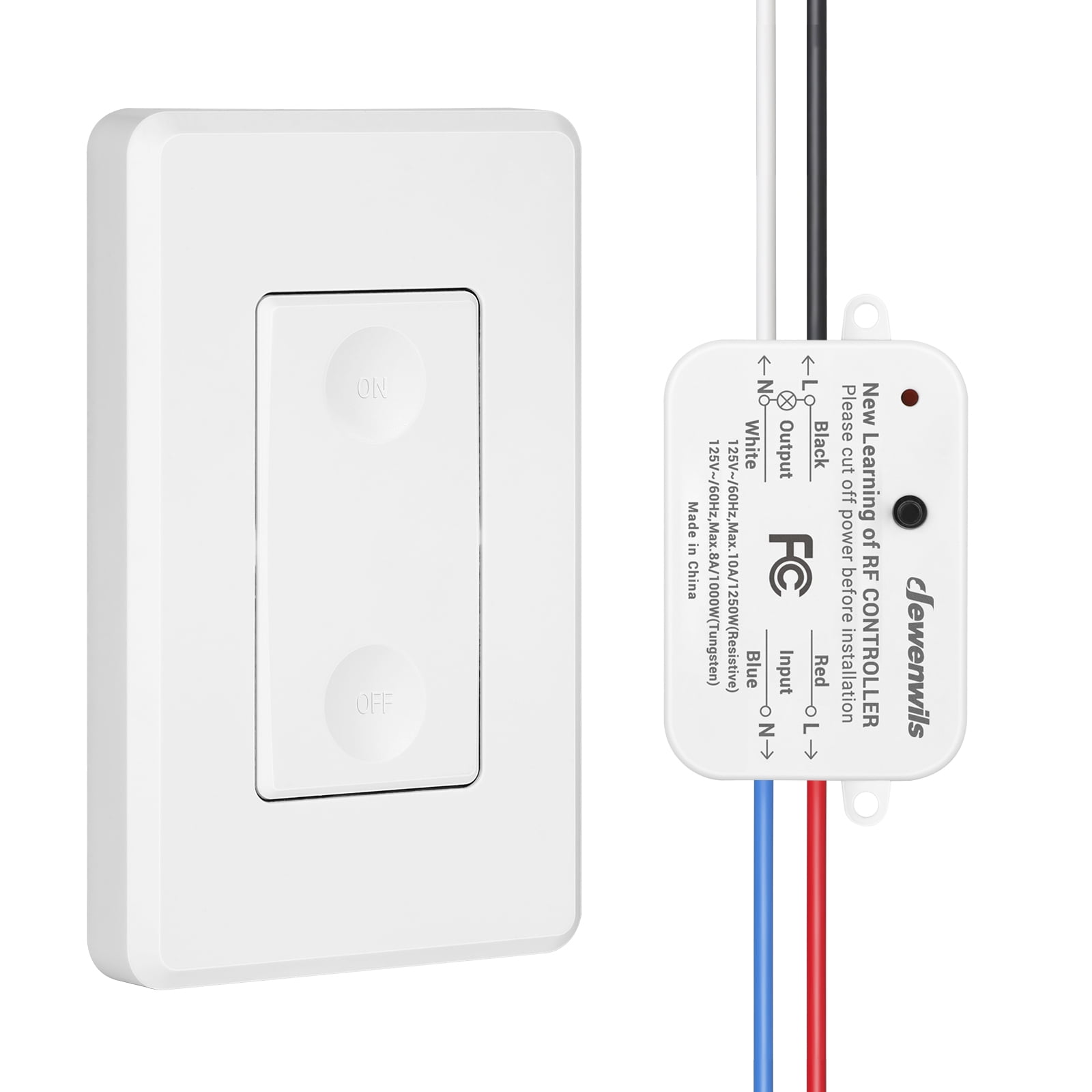 Basic Wireless Light Switch Kit – 1 Controller, 1 Light Switch