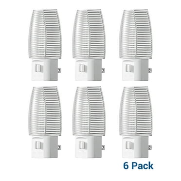 DEWENWILS LED Night Light Plug in, with Manual Switch, Night Lights for Kids Bedroom, Bathroom,Hallway, Stairs Warm White 6-Pack