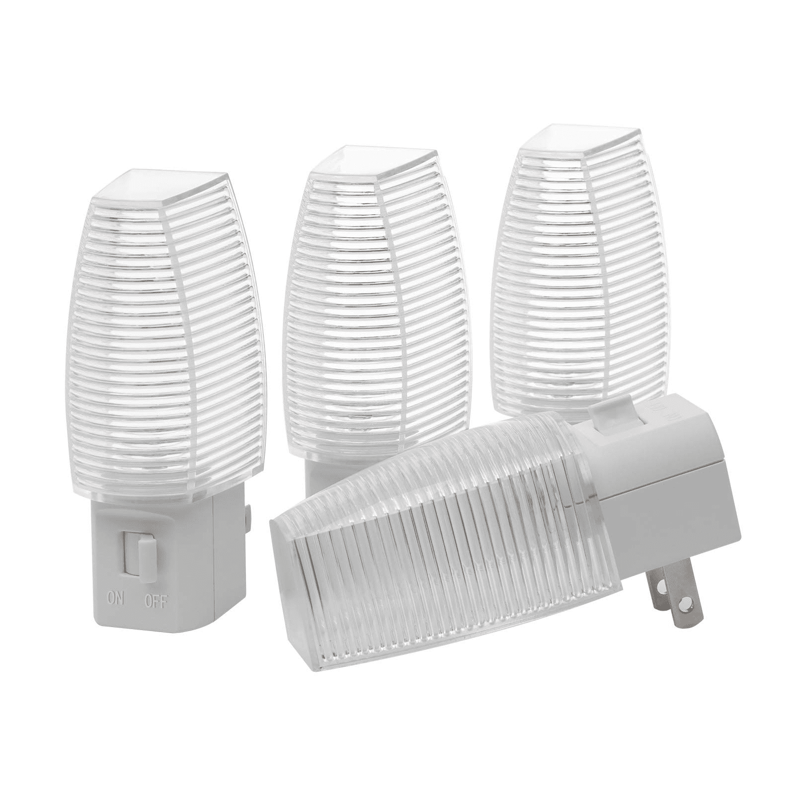 4-Pack Warm Light Stairs Plug for Night Bathroom,Hallway, White in LED DEWENWILS with Switch, Kids Manual Lights Night Bedroom,