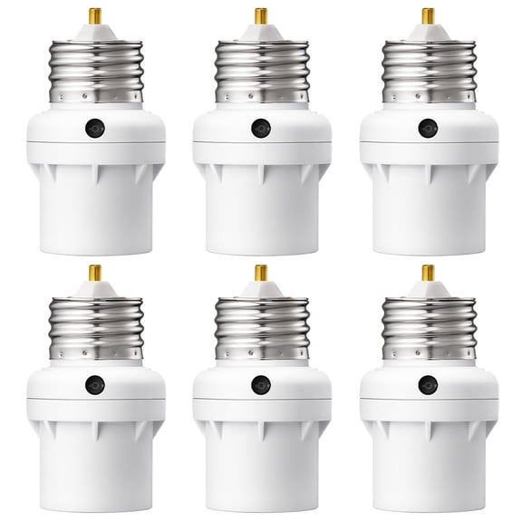 DEWENWILS Light Sensor Bulb Socket E26/E27, 100W 120V AC Auto On/Off Lamp Holder, Dusk to Dawn for Porch, Garden, Bulbs LED/CFL/Incandescent (5-10 Lux On, 30-40 Lux Off)