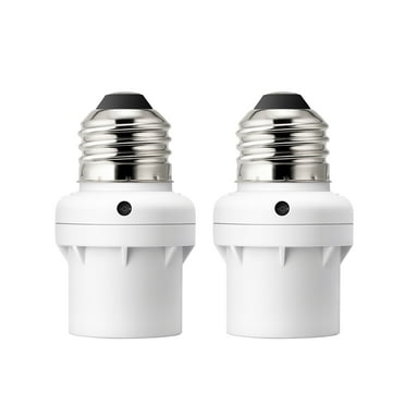 DEWENWILS Light Sensor Socket 2 Pack, Automatic Dusk to Dawn Light Bulb Sockets