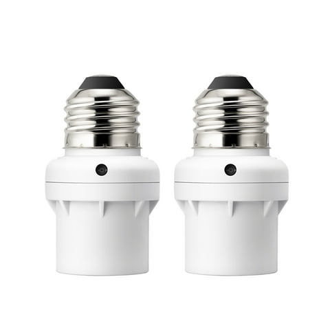 DEWENWILS Light Sensor Socket 2 Pack, for Christmas Automatic Dusk to Dawn Light Bulb Sockets