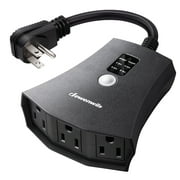 DEWENWILS Plug-in Christmas Light Timer Outdoor, Weatherproof, Heavy Duty 3-Prong Grounded Outlet, Dusk to Dawn and 2/4/6/8 Countdown Timer for Halloween/Christmas/Holiday Lights, UL Listed