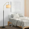 DEWENWILS Modern Arc Floor Lamps for Living Room, Stepless Dimmable ...