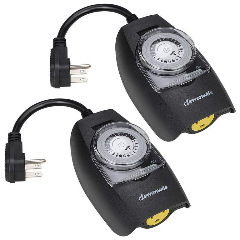 DEWENWILS Digital Timers for Electrical Outlets, 24 Hour