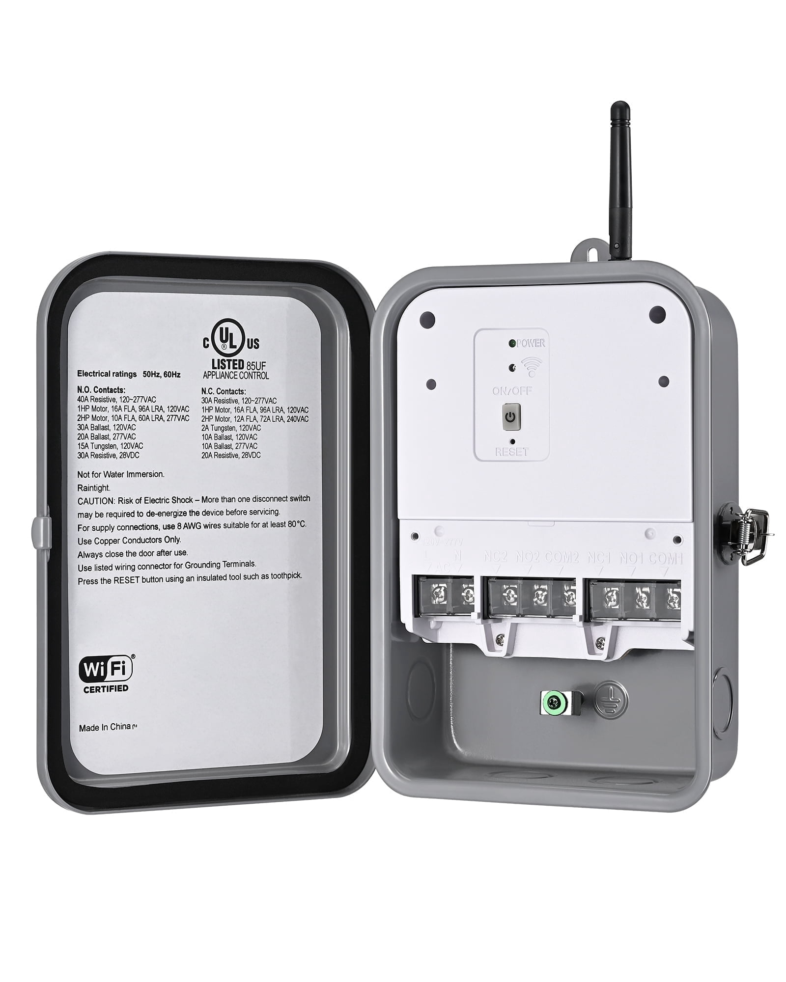 DEWENWILS Pool Pump Timer, 40A 2HP Heavy Duty  Wi-Fi Outdoor Smart Switch, Works with Smart Home Assistants, for Water Heater & Pool Equipment, UL Listed