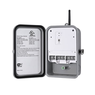 DEWENWILS Pool Pump Timer, 40A 2HP Heavy Duty Wi-Fi Outdoor Smart Switch, Works with Smart Home Assistants, for Water Heater & Pool Equipment, UL Listed