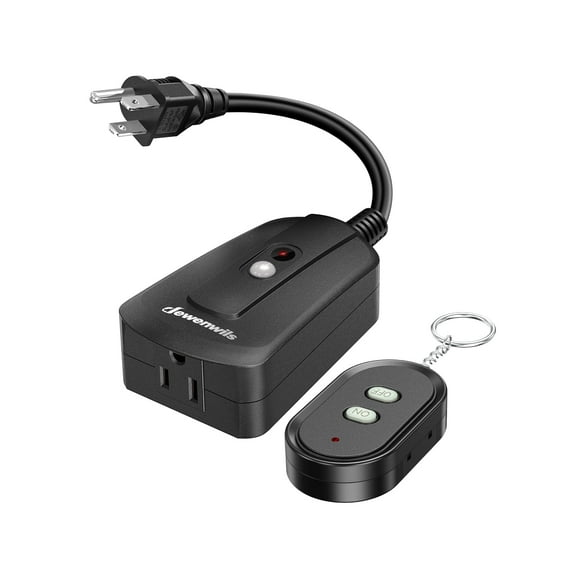 DEWENWILS Outdoor Wireless Remote Control Outlet, for Christmas 15 amp Heavy Duty Weatherproof Remote Controlled Light Switch, 100 Feet Range, UL Listed