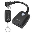 thumbnail image 1 of DEWENWILS Outdoor Wireless Remote Control Outlet,for Christmas 2 Independent Control Sockets, Heavy Duty Weatherproof Electrical Remote Control Switch, 15A, 100 FT Range, 1 of 5