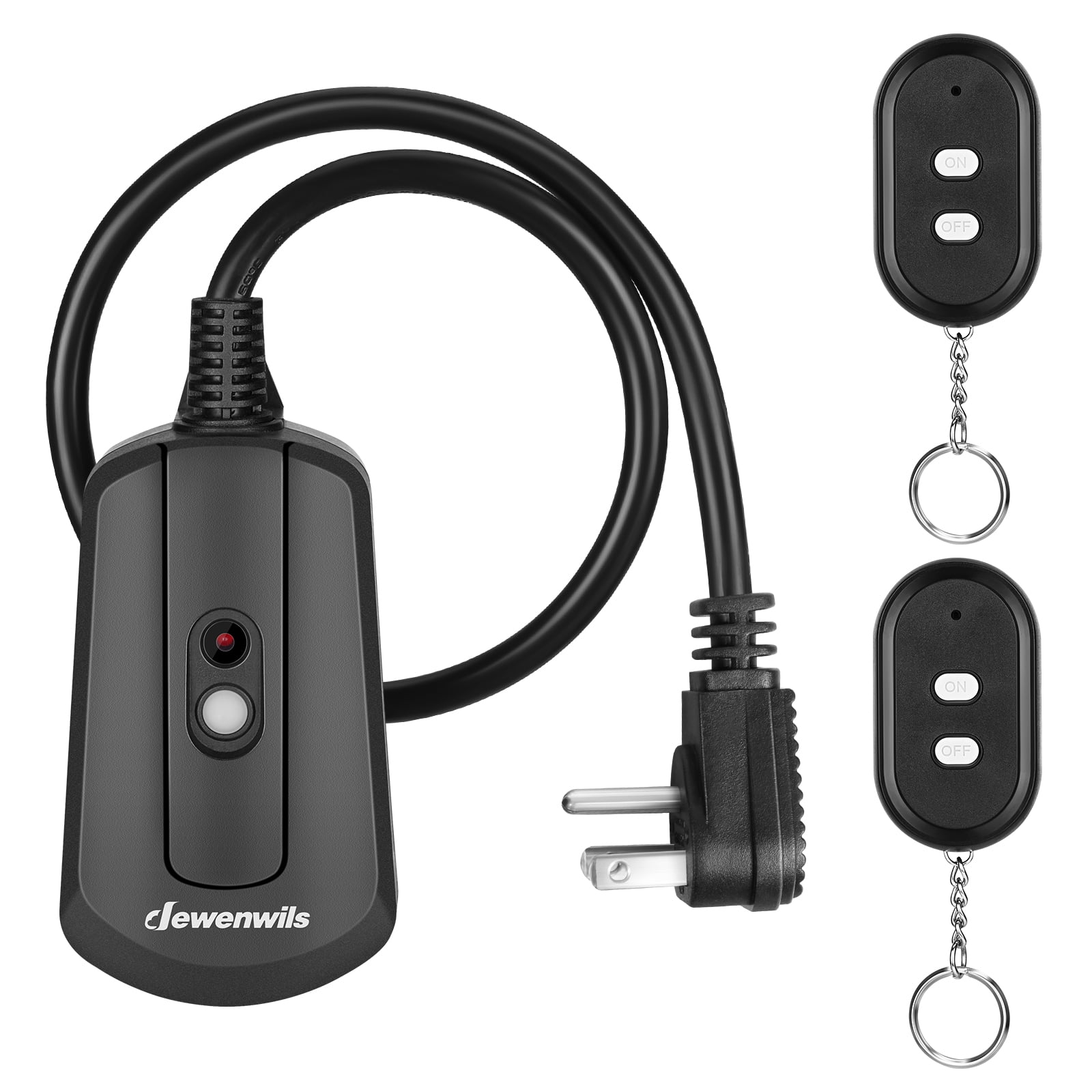 3-Outlet Wireless Remote with Timer, 15 Amps, Indoor/Outdoor, Black, by  Holiday Time