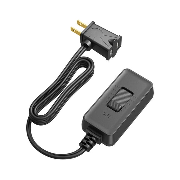 DEWENWILS Plug in Dimmer Switch for Lamp, Table Lamp Dimmer for Dimmable LED/CFL Lights and Incandescent Bulbs, Full Range Slide Control, 4.9 ft Extension Cord