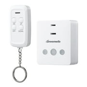 DEWENWILS Plug-in Dimmer Switch for Dimmable LED/CFL Lights, Lamp Dimmer Plug-in Switch with Remote, 100FT Remote Control Range