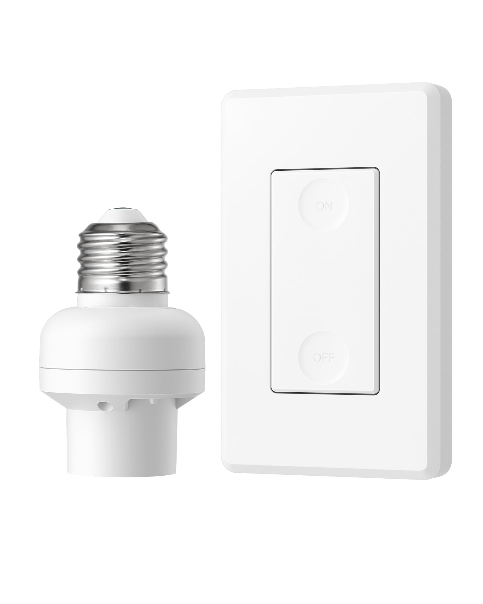 DEWENWILS Remote Control Lamp Bulb Socket E26 E27 Bulb Base for Festival Pull Chain Light Fixture, No Wiring, ETL Listed