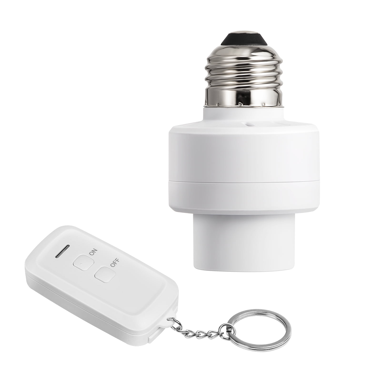 beholder efterår Watt DEWENWILS Remote Control Light Bulb Socket E26/E27 Bulb Base, Lamp Bulb  Socket with Switch for Pull Chain Light Fixtures - Walmart.com