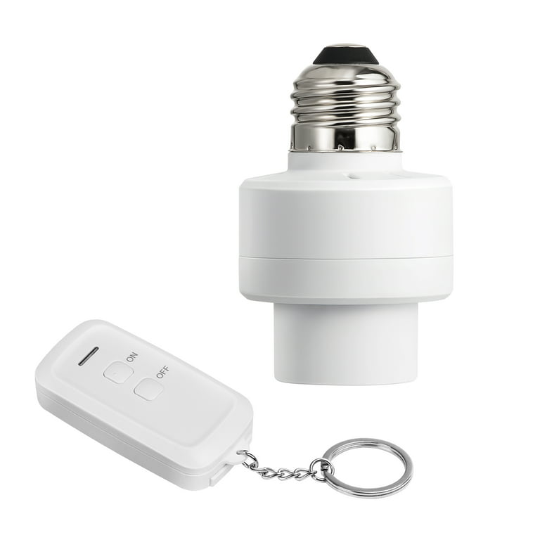 DEWENWILS Remote Control Light Bulb Socket E26 E27 Bulb Base for