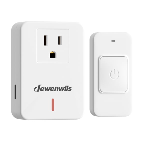 DEWENWILS Magnetic Wireless Remote Control Outlet 100ft RF Range, No Programming Needed, Compact 3-Prong Plug-in Switch