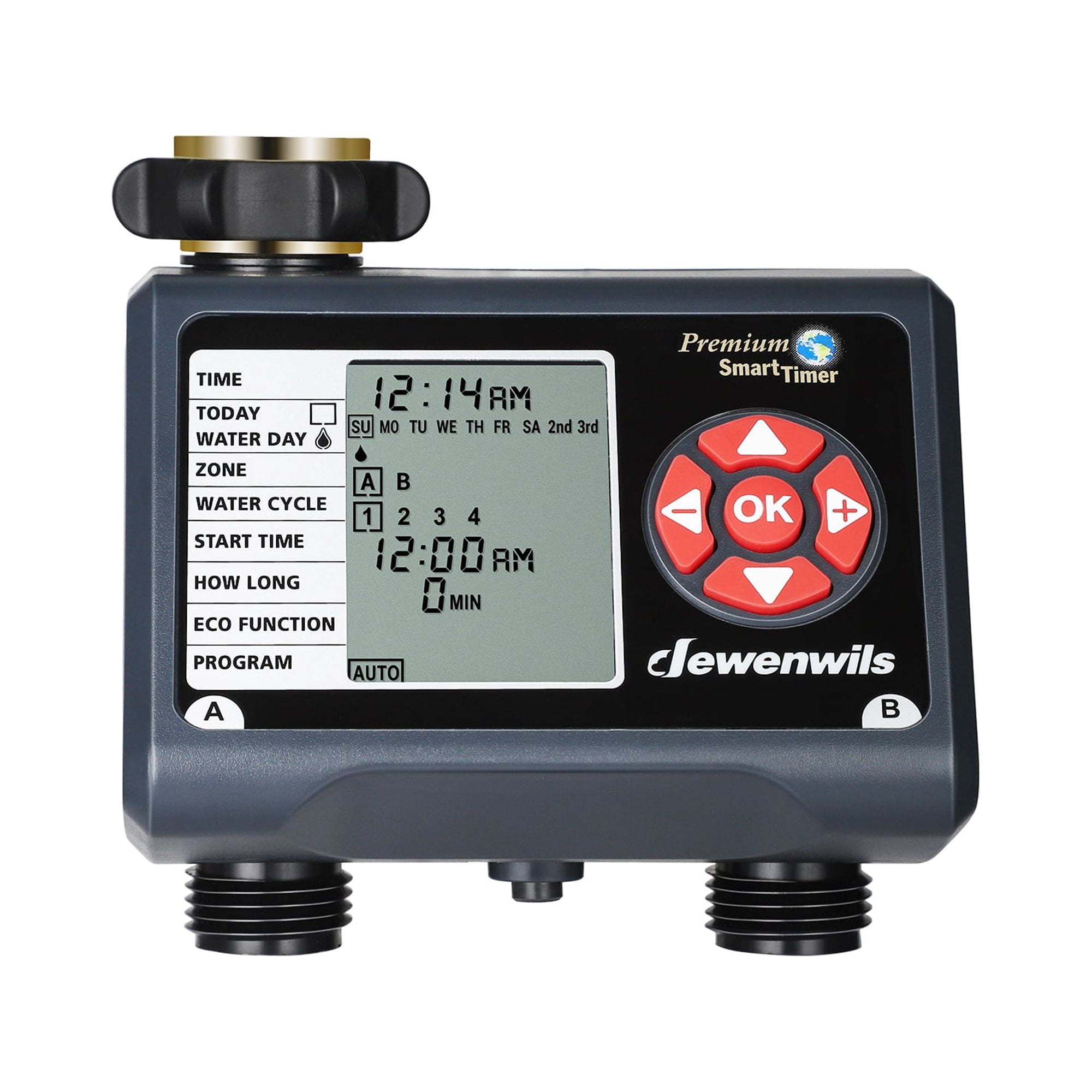 DEWENWILS Water Hose Sprinkler Timer 2Zone for Garden Hose Faucet
