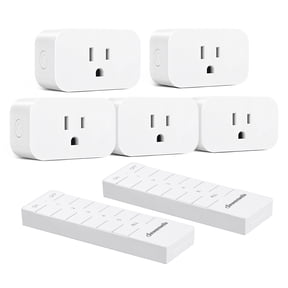 DEWENWILS Wireless Remote Control Outlet, Programmable and Expandable Electrical Outlet Switch, Wireless Remote Light Switch, 100FT Range