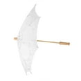 thumbnail image 1 of DEWIN Lace Umbrella,Handmade Lace Flower Embroidery Parasol Wedding Bride Photography Umbrella(L-White), 1 of 8