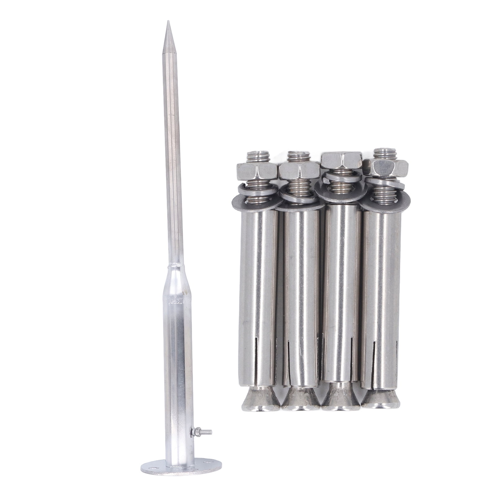 DEWIN Lightning Rod, Lightning Rod 50cm Stainless Steel Roof Safety