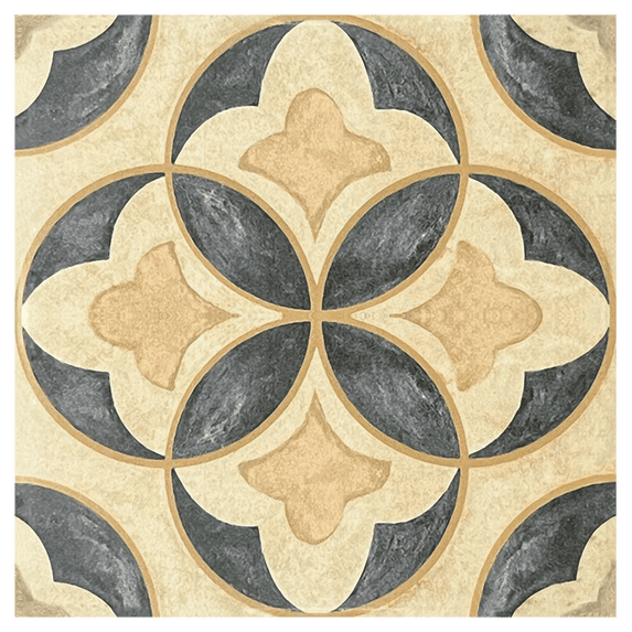 DEWOO 10PCS 12" x 12" Peel and Stick Floor Tiles, Vintage Floral Removable Self Adhesive Vinyl Flooring Stickers, Renter Friendly DIY Tile for Kitchen Entryway Bathroom Living Room