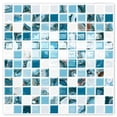 thumbnail image 1 of DEWOO 10 Sheet Thicker Mosaic Peel and Stick Backsplash Tile Removable Self Adhesive Wall Tiles for Bathroom Kitchen Counter (12"×12",Blue), 1 of 13