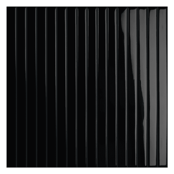 DEWOO 10-Sheet Upgraded Thick Peel and Stick Kitchen Backsplash Tiles,Waterproof Premium Self-Adhesive Wall Tile Stick on Backsplash for Kitchen,Bathroom and Fireplace(Black,12"×12")
