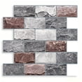 thumbnail image 1 of DEWOO 10 Sheets Peel and Stick Tile Backsplash for Kitchen Wall Tile, Self Adhesive Brick Backsplash Subway Tiles Backsplash, Stick on Tiles Kitchen Backsplash(Gray Brown,10.6"x10"), 1 of 11