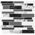 thumbnail image 1 of DEWOO 10 Sheets Peel and Stick Tile Backsplash, Stick on Wall Tiles, Self Adhesive Tile Sticker for Kitchen Backsplash and Bathroom(12"x12",Black Marble), 1 of 11
