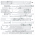 thumbnail image 1 of DEWOO 10 Sheets Peel and Stick Tile Backsplash, Stick on Wall Tiles, Self Adhesive Tile Sticker for Kitchen Backsplash and Bathroom(12"x12",White Marble), 1 of 13