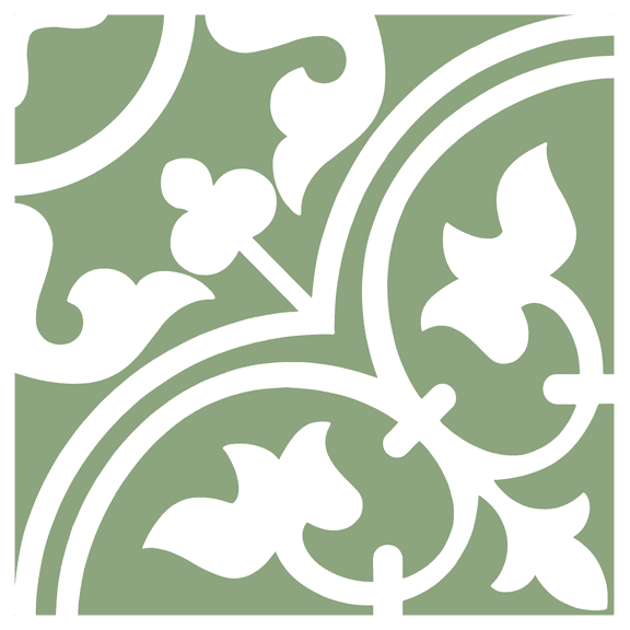 DEWOO 10PCS 12" x 12" Peel and Stick Floor Tiles, Vintage Floral Removable Self Adhesive Vinyl Flooring Stickers, Renter Friendly DIY Tile for Kitchen Entryway Bathroom Living Room