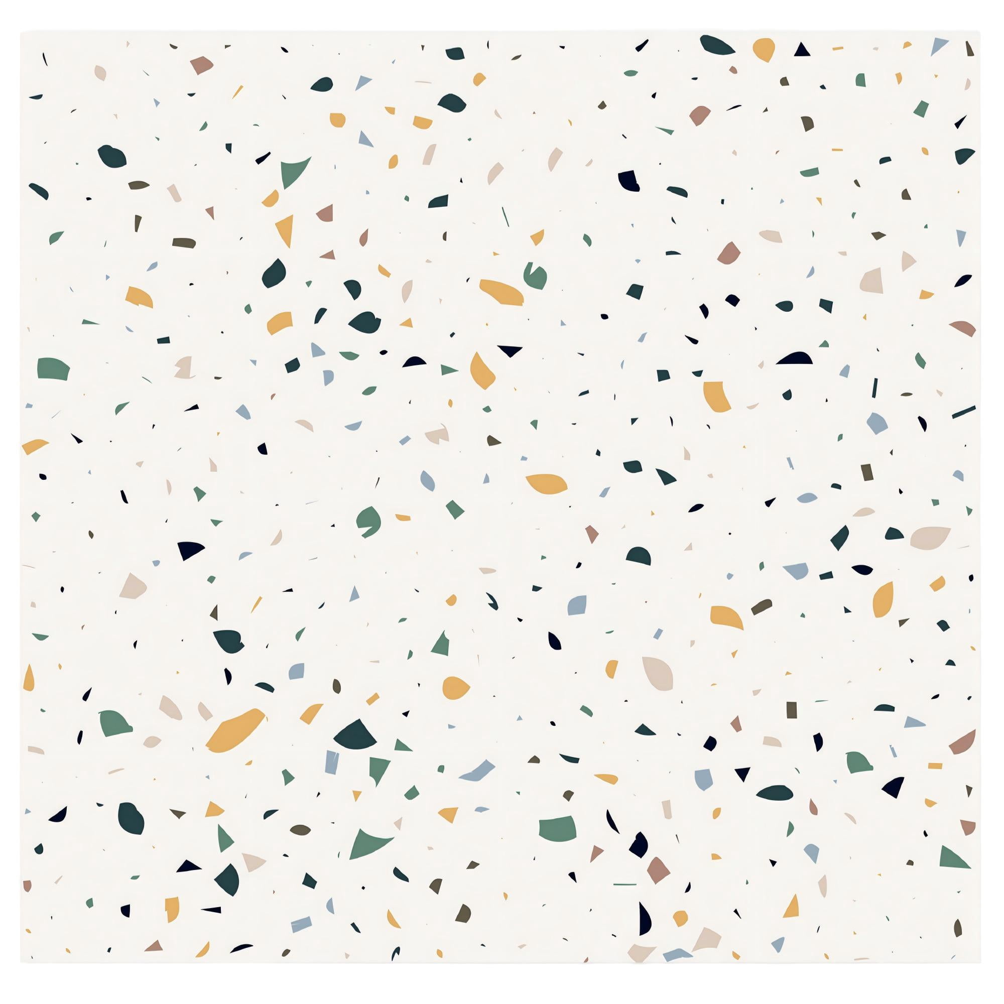 DEWOO Peel and Stick Floor Tile, 10-Sheet 12 x 12in Covers 10 Sq.ft, Waterproof Vinyl Flooring Tiles Self Adhesive for Kitchen, Bathroom & Bedroom - Modern Terrazzo