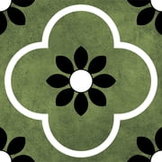 DEWOO Peel and Stick Floor Tile, Peel and Stick Flooring Self Adhesive, Waterproof Vinyl Flooring Suitable for Bathroom, Kitchen, Green12 x 12 In, 10PCS
