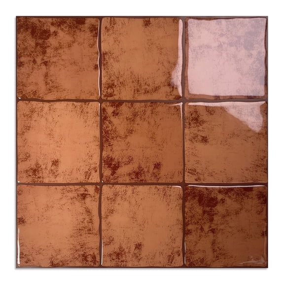 DEWOO Peel and Stick Tile Backsplash, 12”×12”Stick on Backsplash for Kitchen, Self Adhesive Tile Stickers for Kitchen Backsplash and Bathroom(10 Sheets)