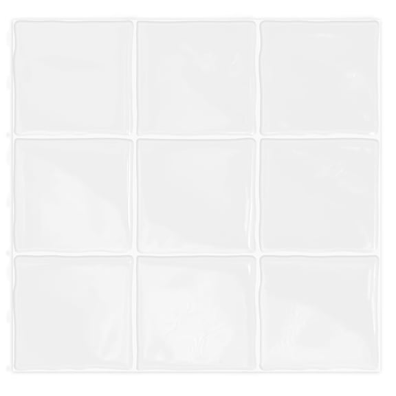 DEWOO Peel and Stick Tile Backsplash, 12”×12”Stick on Backsplash for Kitchen, Self Adhesive Tile Stickers for Kitchen Backsplash and Bathroom(10 Sheets)