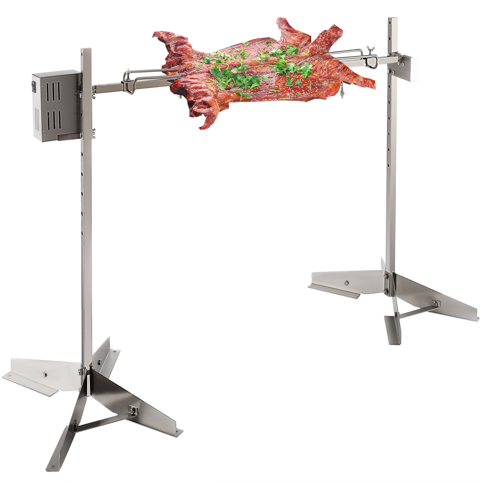 DEWOSEN 46" Outdoor Electric Rotisserie Grill Kit 125 LBS Pig Spit Rotisserie 45W Motor BBQ