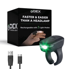 DEX FingerLight Wearable Finger LED Flashlight