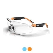DEX FIT SG210 OTG Orange Safety Over Glasses Clear Lens, Polycarbonate, One Size - 1 Pair