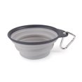 thumbnail image 1 of Dexas Pets Collapsible Travel Cup, Large/2 Cup Capacity, Light Gray, 1 of 5