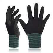 DEXFIT FN320 Black Multipurpose Nylon Work Gloves Firm Grip, Durable Foam, XX-Large - 3 Pairs