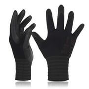 DEXFIT FN330 Black Multipurpose Nitrile Coated Work Gloves Firm Grip, Durable, X-Small - 3 Pairs