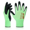 thumbnail image 1 of DEXFIT FN330 Green Multipurpose Nitrile Coated Work Gloves (Firm Grip, Durable, Large) - 3 Pairs, 1 of 7