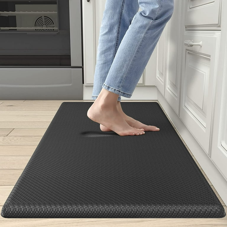 DEXI Anti Fatigue Kitchen Mat, 34 Inch Thick, Stain Resistant, Padded  cushioned Memory Foam Floor comfort Mat for Home, garage a