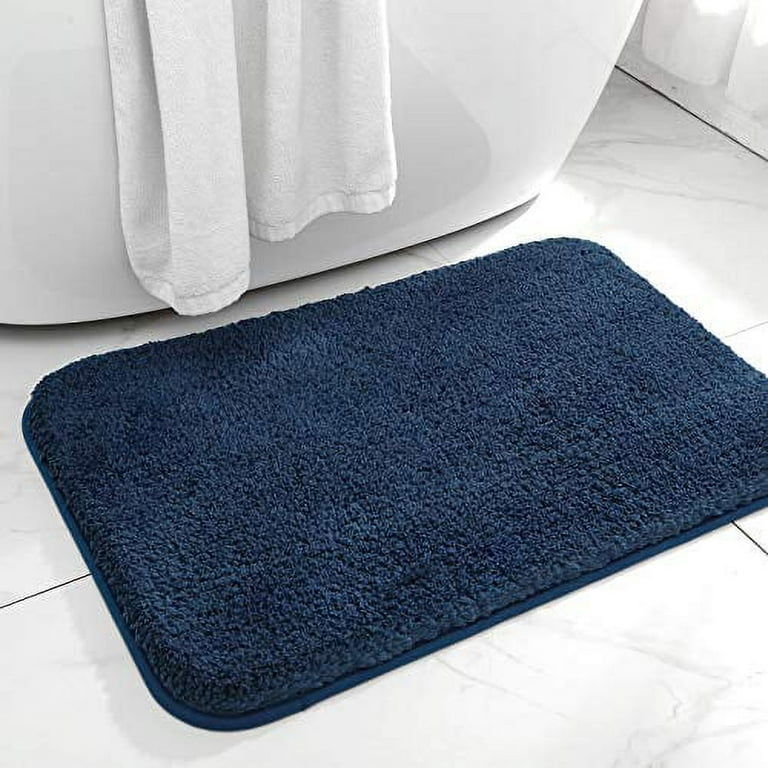 DEXI Bathroom Rug Mat, Extra Soft and Absorbent Bath Rugs, Washable  Non-Slip Carpet Mat for Bathroom Floor, Tub, Shower Room, 43x24, White