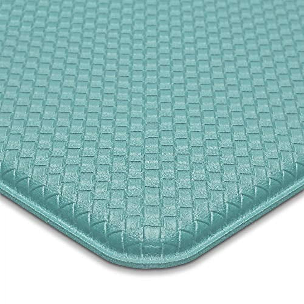 DEXI Kitchen Rug Standing Mat Anti Fatigue Comfort Mat Waterproof  Commercial Grade Pads for Office Stand Up Desk (17x59, Turquoise) 
