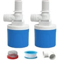 thumbnail image 1 of DEXIMRO 1/2" Top Inlet Water Float Valve, 2 Pack Automatic Water Level Control Valve For Water Tank Water Trough Pool Livestock Troughs Distille Solar Energy Auto Pot Aquarium, 1 of 7